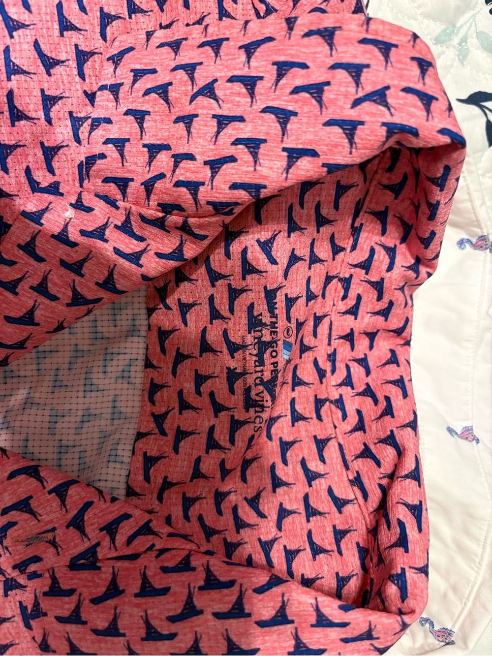 Two Vineyard Vines Men's Patterned Short-Sleeve Shirt - Picture 2 of 3